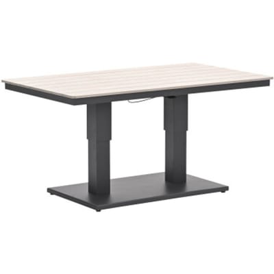 Garden Impressions Cyprus tafel- in hoogte verstelbaar 150x87cm -c. black-light teak