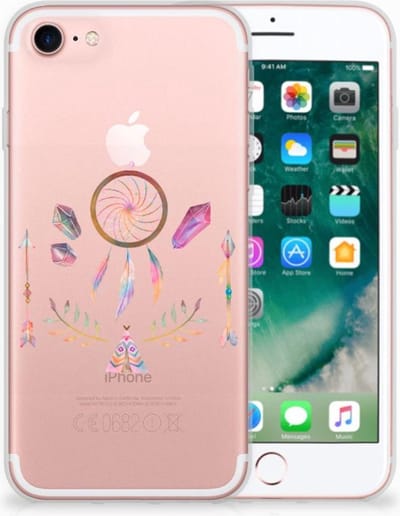 iPhone SE 2022 | SE 2020 | 8 | 7 Telefoonhoesje met Naam Boho Dreamcatcher