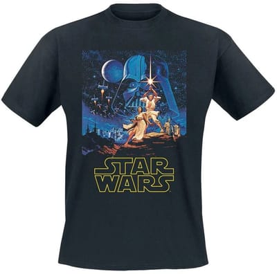 Classic Poster T-shirt zwart van Star Wars medium