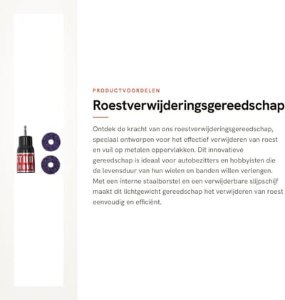 Dailygoods- Roestverwijderingsgereedschap Lichtgewicht Ontwerp - Staalborstel/Slijpschijf - Roestverwijderaar - Metalen Oppervlakken - Compatibel met 1/2 Inch Impact - Efficiënte Roestverwijdering