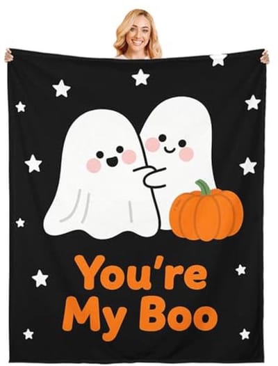 Halloween Deken voor Volwassenen - Perfect als Cadeau en Decoratie