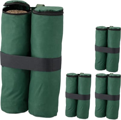 Gewichten set van 4 voor partytent - Oxford-weefsel - voor zand of stenen - groen.