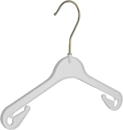 De Kledinghanger Gigant - Kledinghanger - Baby - NA26 - 120 Stuks - Blousehanger - Shirthanger - Kunststof - Wit - Rokinkepingen - 26 cm - Kleerhanger - Babybügel - NA-Serie (NA26_01/120)