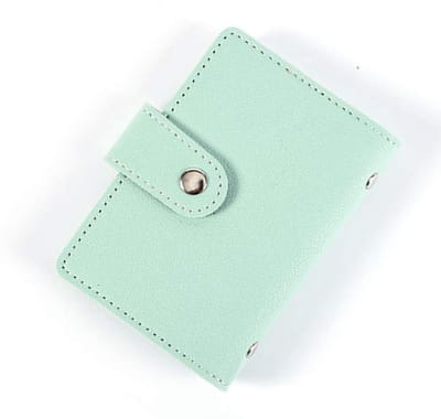 Store_7 - Kaartenhouder - Kunstleer - Modern en Elegant - Groen - Geschikt voor 24 creditcards - Compact en Duurzaam - Handig voor in je tas