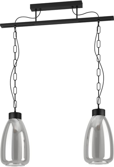 EGLO Brickfield Hanglamp - E27 - 77 cm - Zwart