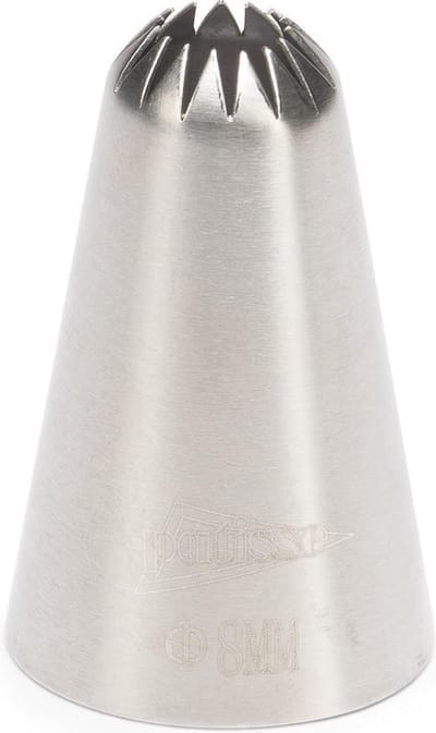 Spuitmondje rvs rozet 6 mm
