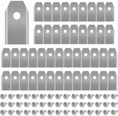 carmdering - metalen gazon Trimmer Blades gazon Trimmer accessoires metalen mes voor gazon Trimmer Reserve Blade Metal Blade Lawn Trimmer Reserve Blades Lawn Trimmer Reserve Blade Accessoires- 45 Stuks