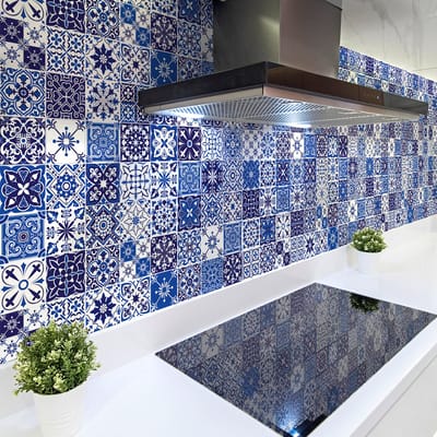 Muurstickers - Zelfklevende tegelmuurstickers voor keuken en badkamer - 60 CARGINA tegelstickers - 60 stickers 20x20cm