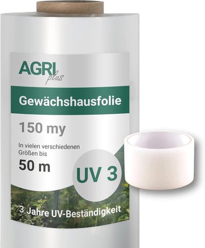Broeikasfolie - Tuinfolie Kweekkas - Planten Beschermen - Scheurvast Weerbestendig - 1.5 x 50 m - Transparant