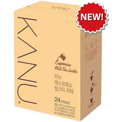 [Maxim] KANU Koreaanse Koffie Latte Mix 8 smaken (Double Shot, Decaf, Vanille, Tiramisu, Dolce Latte, Triple Shot, Matcha, melkthee) (New)Milk tea 24sticks