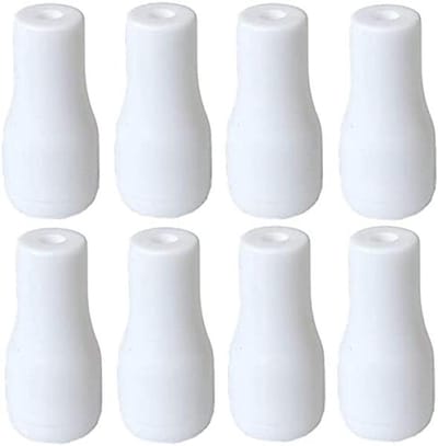 Veiligheidsgordijn trekkoord - 8 stuks - Trekkoordgrepen - Plastic - Koordknoppen - Koordversteller - Gordijn Kettingverbinder - Rolgordijn - Voor Jaloezieën en Rolgordijnen - 2.8*1.3CM - Wit