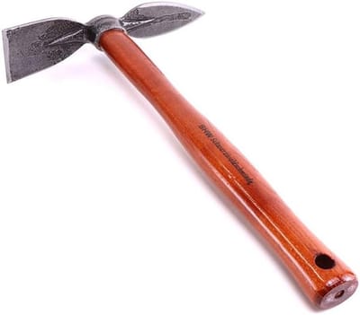 Houten Tuin Houthaak met Hart- en Breedblad - 40 cm Lange Steel