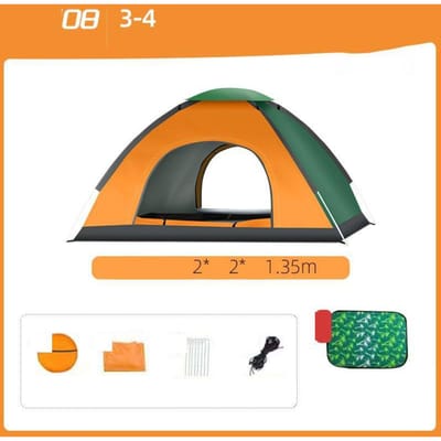 Tent Outdoor Automatisch 3-4 Personen Huishoudelijk Zonwerend en Insectenwerend Binnen Klein Huis Volwassen Kinderen Tent