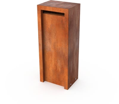 Geroba brievenbus LitruC1 – Cortenstaal – 400×300×1000 mm