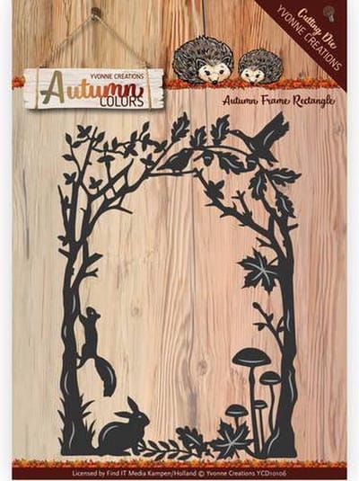 Mal - Yvonne Creations -  Autumn Colors- Omlijsting Rechthoek