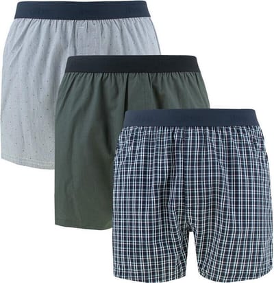 JBS heren 3P wijde boxershorts multi