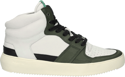 Blackstone DWAYNE - YG02 Off White Green - Sneaker (high) - Man - Off white - Maat: 40