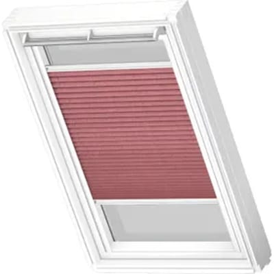 Velux Manueel Lichtdoorlatend Plisségordijn White Line Fhl Ck04 1279swl Wijnrood