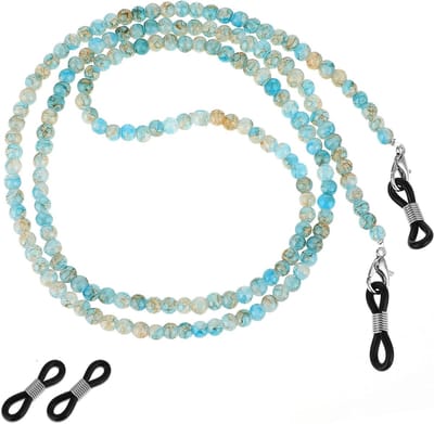 Kleurige brillenketting voor dames, anti-slip brillenhouder met kralen, accessoires voor brillen en zonnebrillen