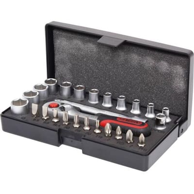 KS Tools Ratelsleutel. doppen en bit set 1/4'' 26-delig 917.0626