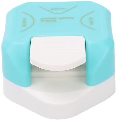 Papierhoeksnijder - Hoekronder Pons - Kaarten Maken - 3-in-1 Ontwerp - R4 R7 R10mm - Wit