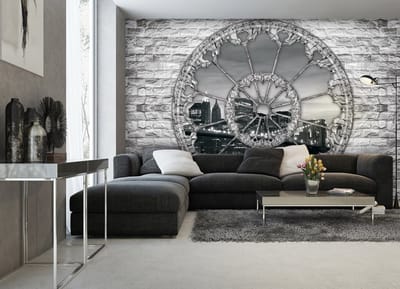 View City Brooklyn Bridge New York City Photo Wallcovering
