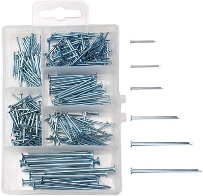 Diverse Platte Kop Nagels voor Houtbewerking en DIY Projecten - 250 Stuks