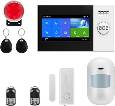Alarmsysteem Huis - Beveiligingssysteem GSM - Huis Beveiligen - App Bediening Tuya - 229 x 127 cm - Wit