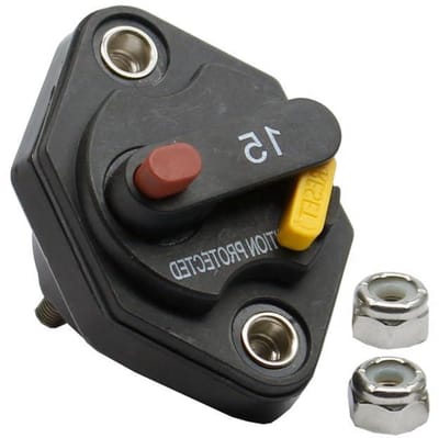 Stroomonderbreker - Automatische Schakelaar - Bescherming Circuits - Zelf Herstellend - 25 Ampere - Zwart