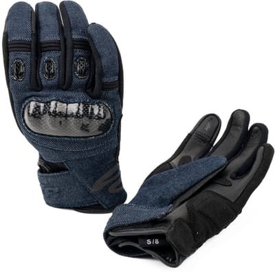 MOTOBLOUZ Motor Handschoenen LEXAR DAME vrouw M Zomer Blauw denim CE-gekeurd