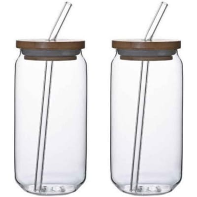 2 stuks Transparant Glazen Kop Met Deksel en Rietje Bubble Tea Kop Cola Sap Melk Mocha Koffiekopjes Ontbijtmokken Koud Drankgerei United States gray