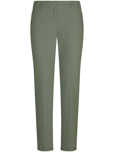 Enkellange broek in smal model Van Fadenmeister Berlin groen
