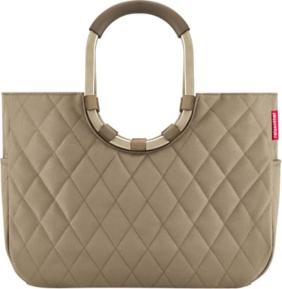Reisenthel Loopshopper L Shopperr - 25L - Frame Rhombus Olive Groen