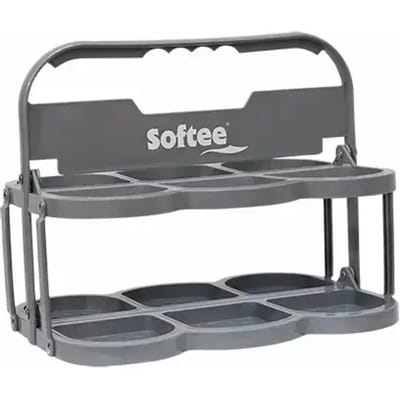 Opvouwbare Flessenhouder Deluxe Voor 6 Flessen Gris
