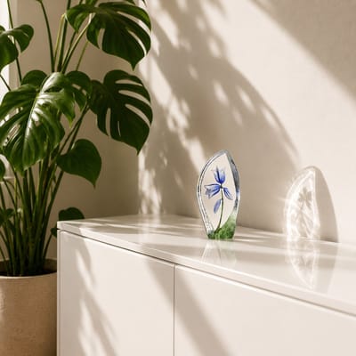 Mats Jonasson Kristallen Grasklokje (Handmade) - Helder, Groen, Wit - Voor Binnen - Hangend - Staand - Staand En Hangend - Tafel - Vloer - Voedersilo