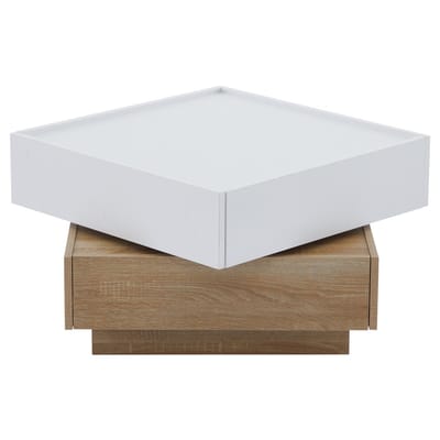 Salontafel draaibare bijzettafel salontafel opbergtafel bureau het bovenste gedeelte kan 360° draaien