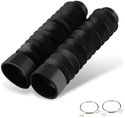 Dailygoods- Voorvorkbescherming Schokbestendig - Rubber Vorklaarzen - Universele Gatafdekking - 2 Stuks - 205 x 42 mm - Duurzaam en Praktisch Design - Vorkhoezen