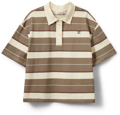 Sofie Schnoor - PilSY Polo T-Shirt - 0140 Off White Striped - Maat 152