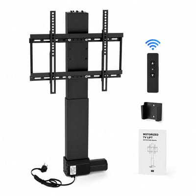 ITRONIQ Elektrische TV Lift 26-57 Inch - Gemotoriseerde TV Lift Met Afstandsbediening - TV Lift Systeem Tot 50 KG - Zwart