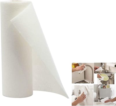 Famanu – Herbruikbare keukenrol van bamboe - ecologische en ultra-absorberende keukendoeken - duurzaam alternatief voor keukenpapier - geschikt voor dagelijks schoonmaken