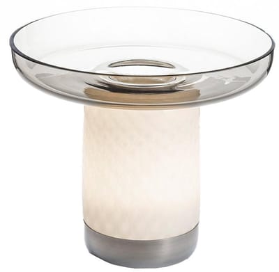 Artemide Bontá Draagbare Lamp Grijs Met Glazen Schaal