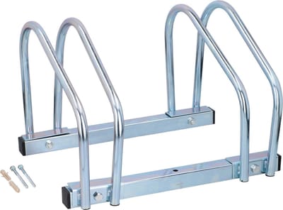 Fietsenrek voor 2 fietsen - Aluminium - Voor aan de Muur of op de Grond