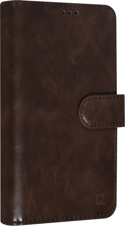 UNIQ Accessory Premium Pu Leer Book Case Beschermhoesje voor Apple iPhone 14 Pro - Bruin