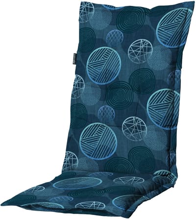 Madison - Tuinkussens Hoge Rug Circle Blue - 123x50 - Blauw