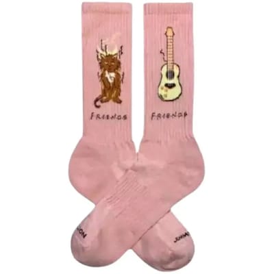 Jimmy Lion Athletic Friends Cat Lange Sokken Roze EU 36-40 Man