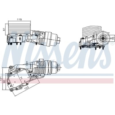 Olie radiator NISSENS 91400
