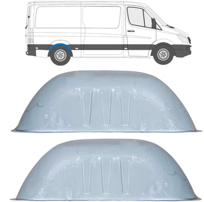 Reparatiepaneel achterste wielkast voor Volkswagen Crafter 2005-2017 / Set