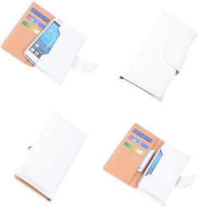 BestCases  Wit Portemonnee Telefoon Hoesje Huawei Ascend Y300