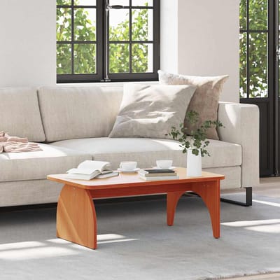 vidaXL - Salontafel - Wasbruin - 80 - x - 50 - x - 31 - cm - Massief - grenenhout
