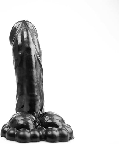 Bubble Toys - Vicious - Dildo - Zwart - PVC - 3 maten X-Large